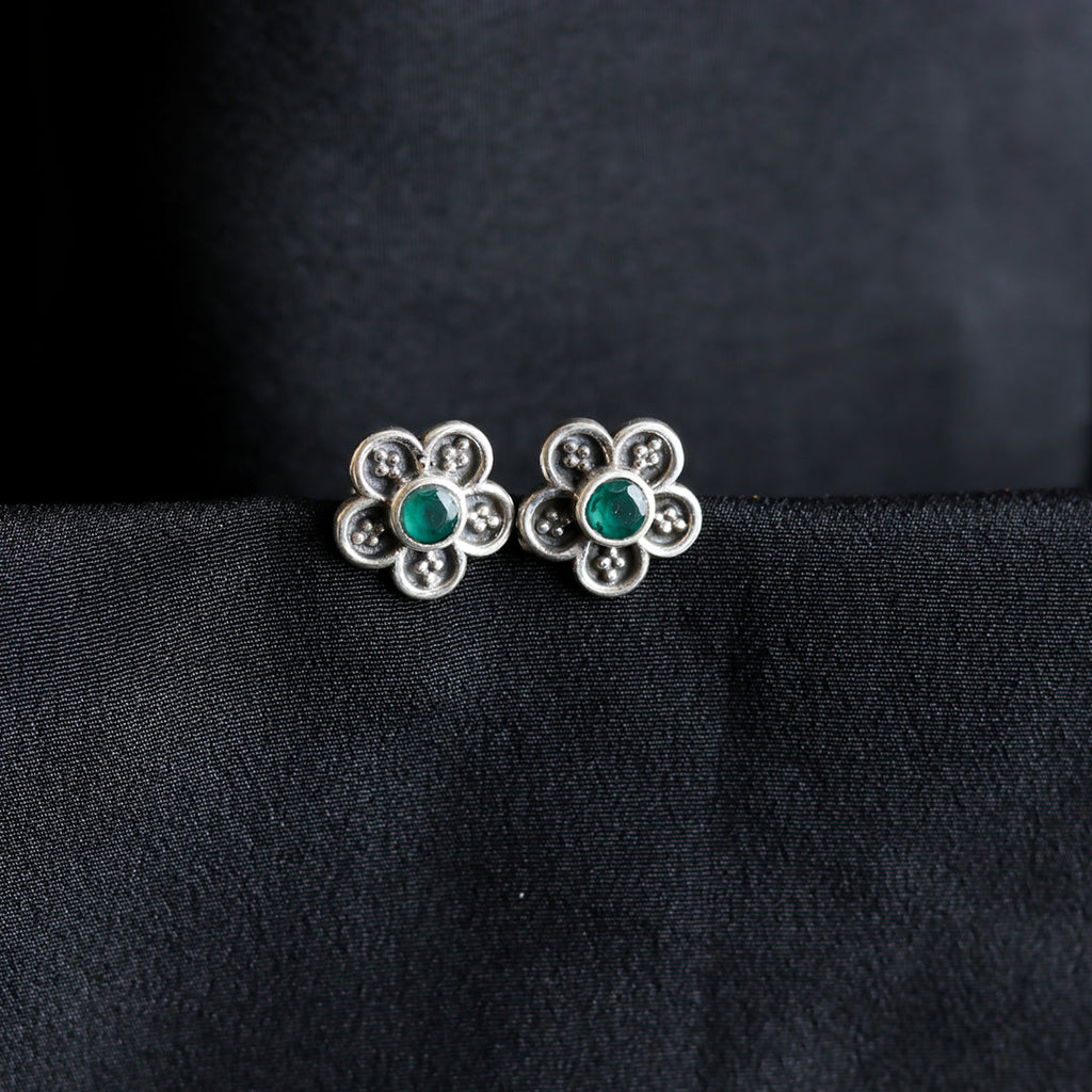 Floral Green Studds