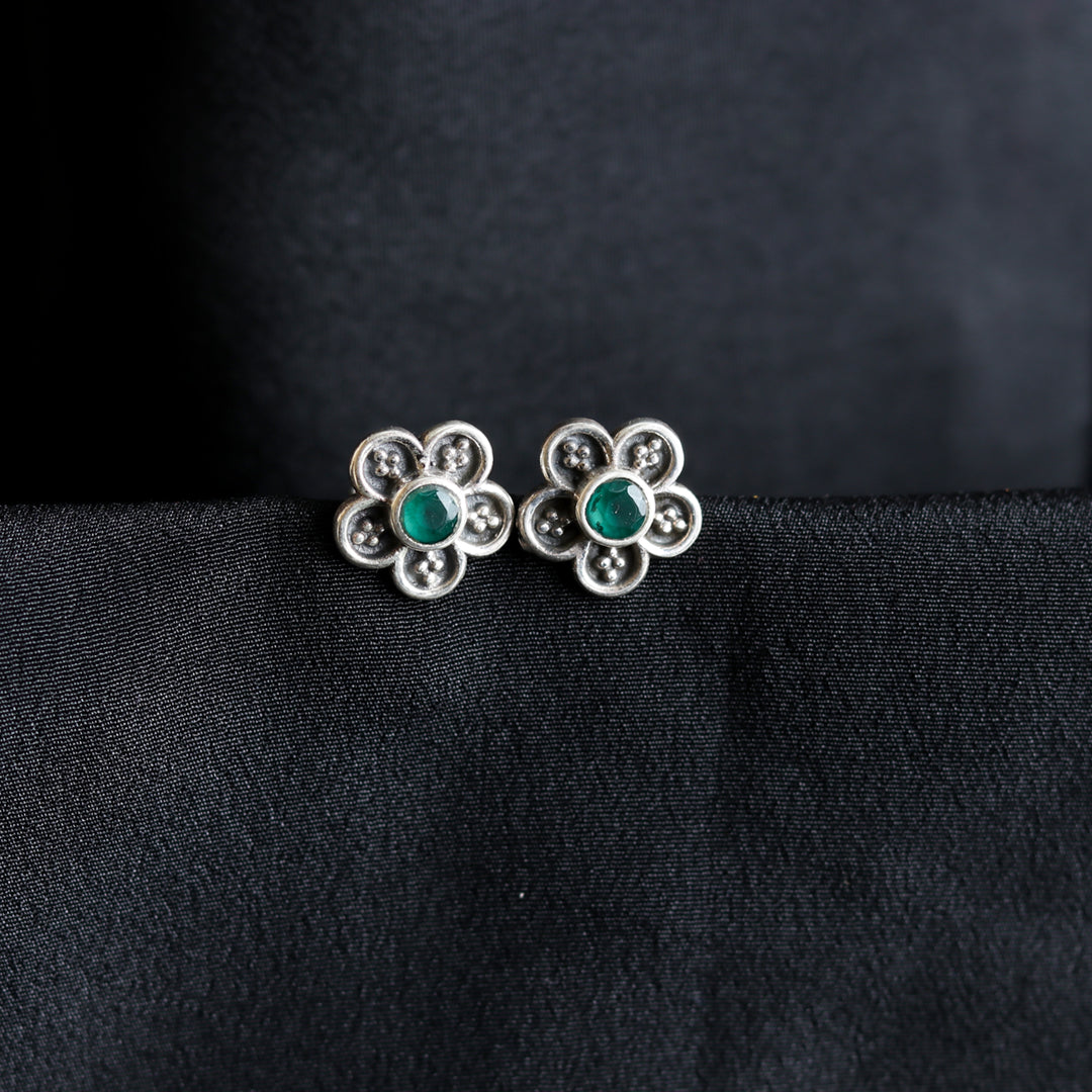 Floral Green Studds