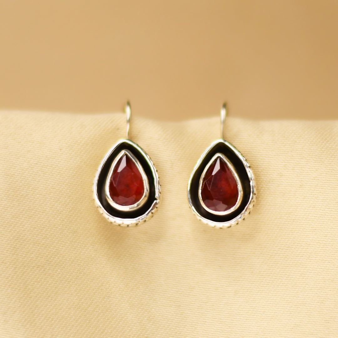 Drop Shape Ruby Hooks