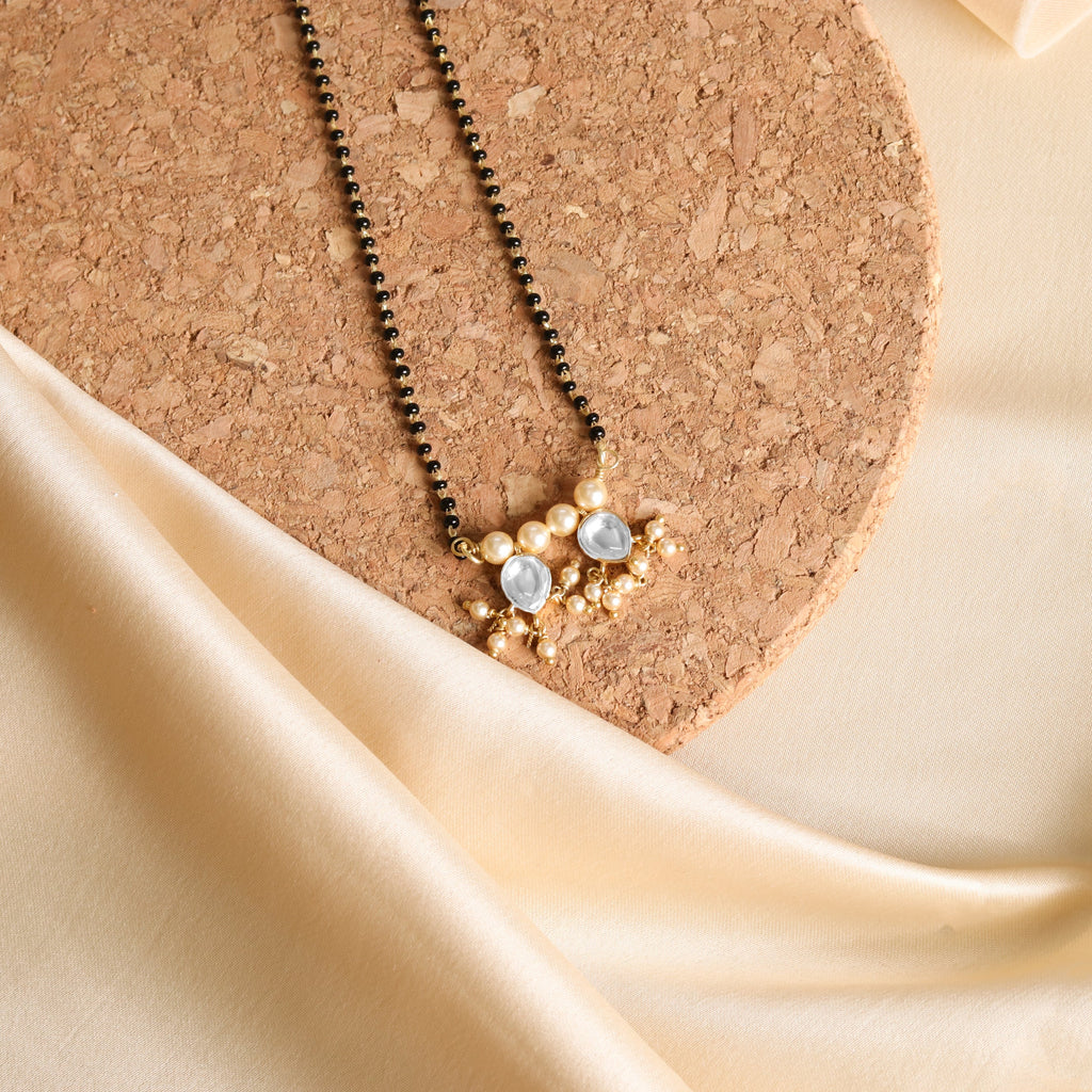 Kundan Clear Drop Mangalsutra