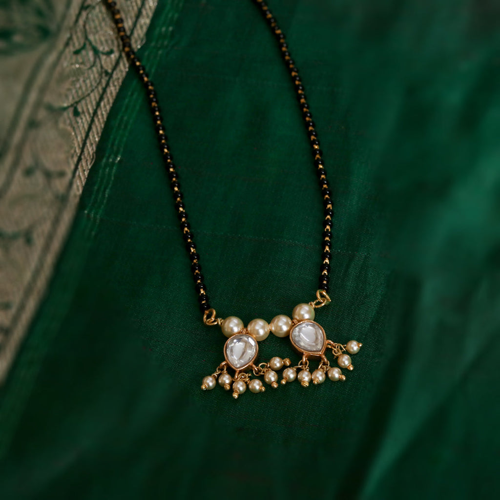 Kundan Clear Drop Mangalsutra