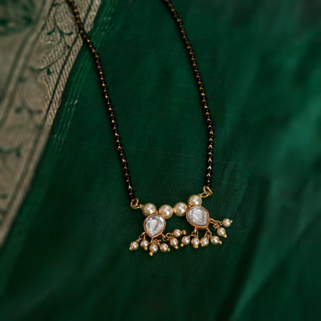 Kundan Clear Drop Mangalsutra