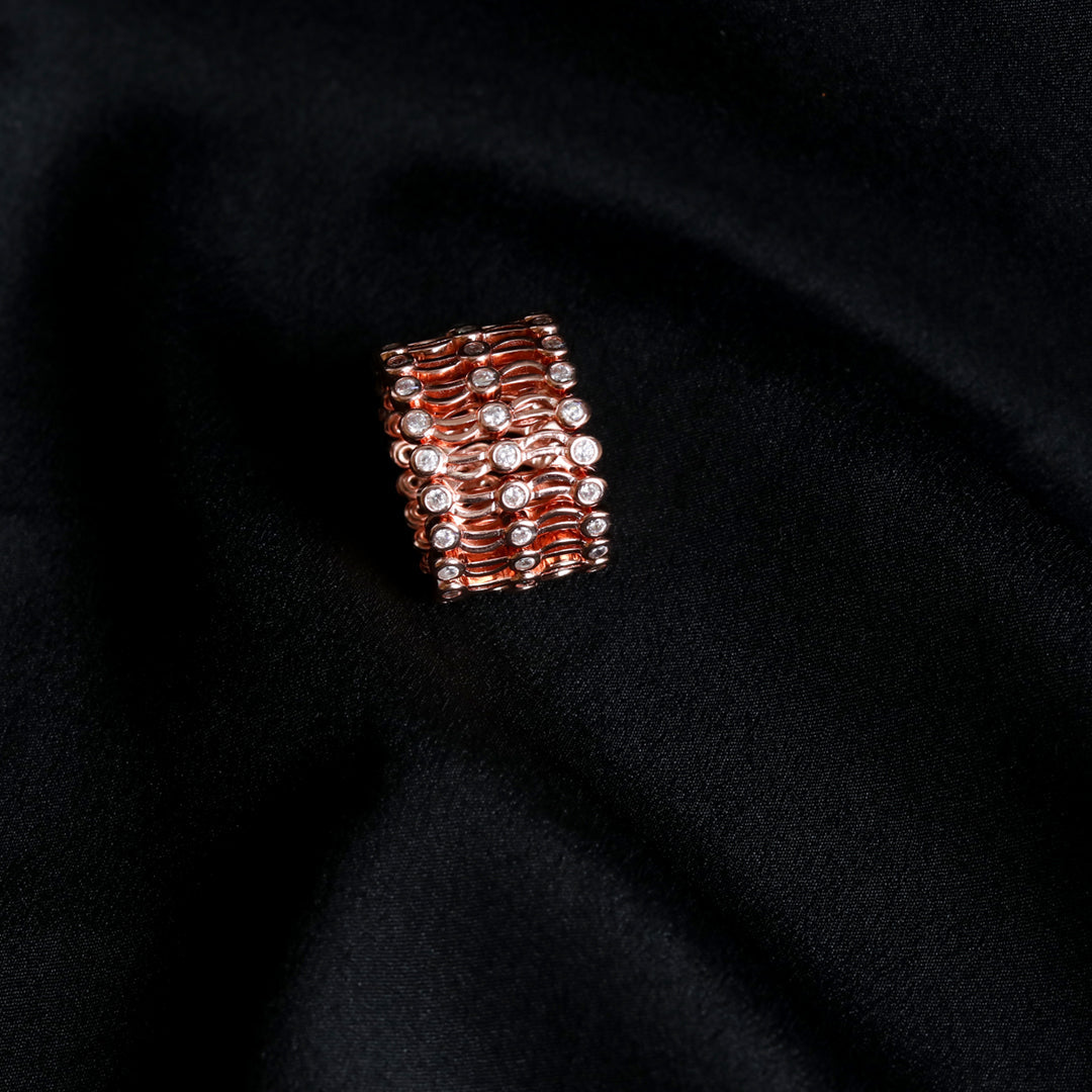 Adjustable Rose Gold Ring Kada