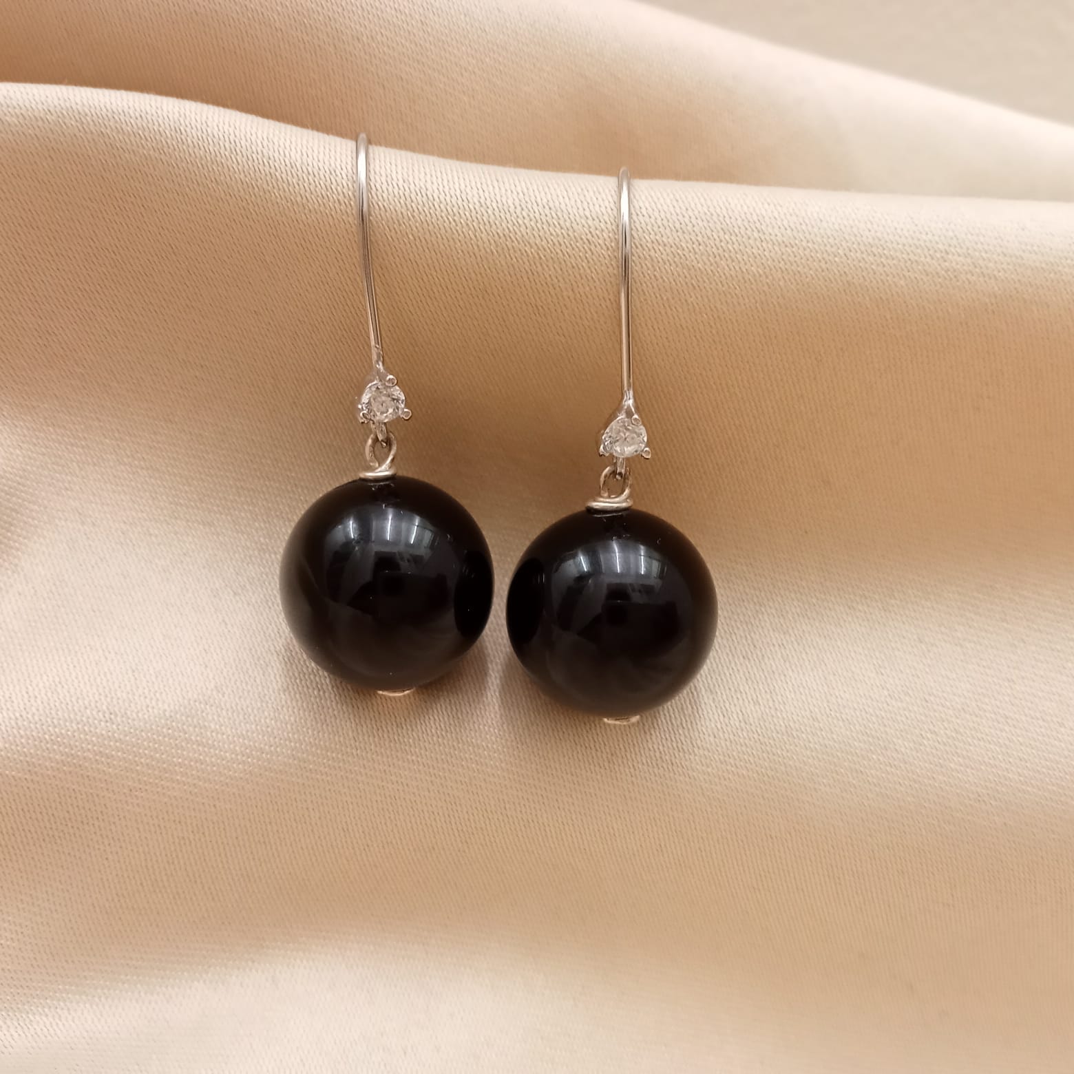 Black Onyx Drop Earrings