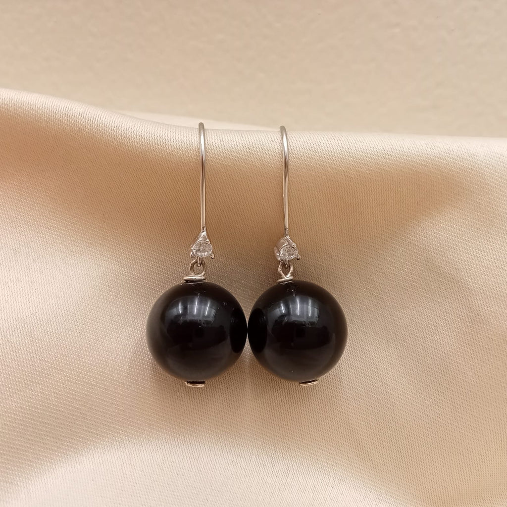 Black Onyx Drop Earrings
