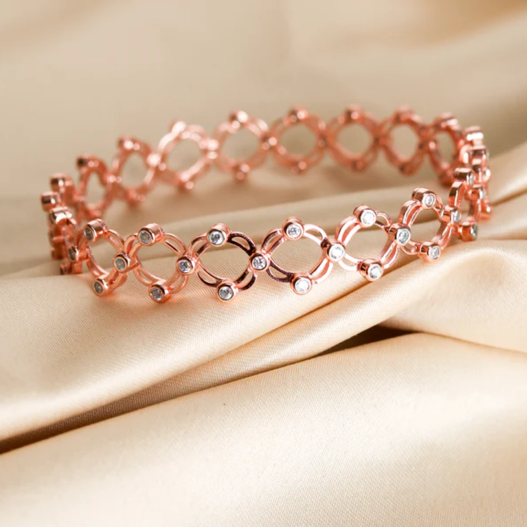 Adjustable Rose Gold Ring Kada